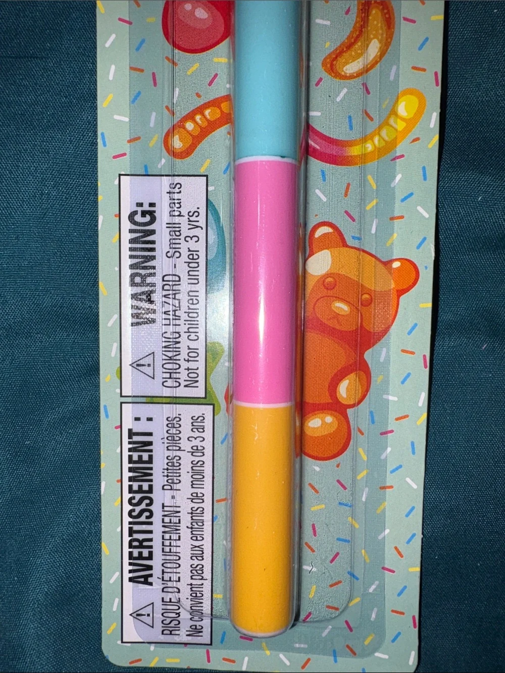 Cute Stack Highlighter & Pen Set — Pink, Teal, Yellow